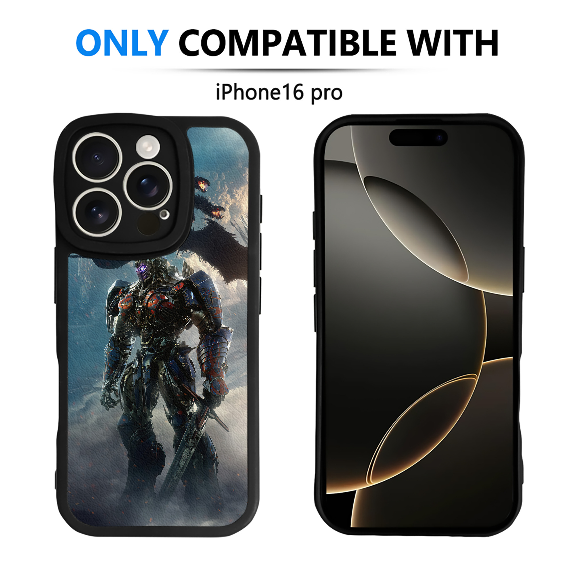 （画像用） Transformers トランスフォーマー 【iPhone 16シリーズ対応】シリコンスマホケース（レザー調） 材質：シリコン